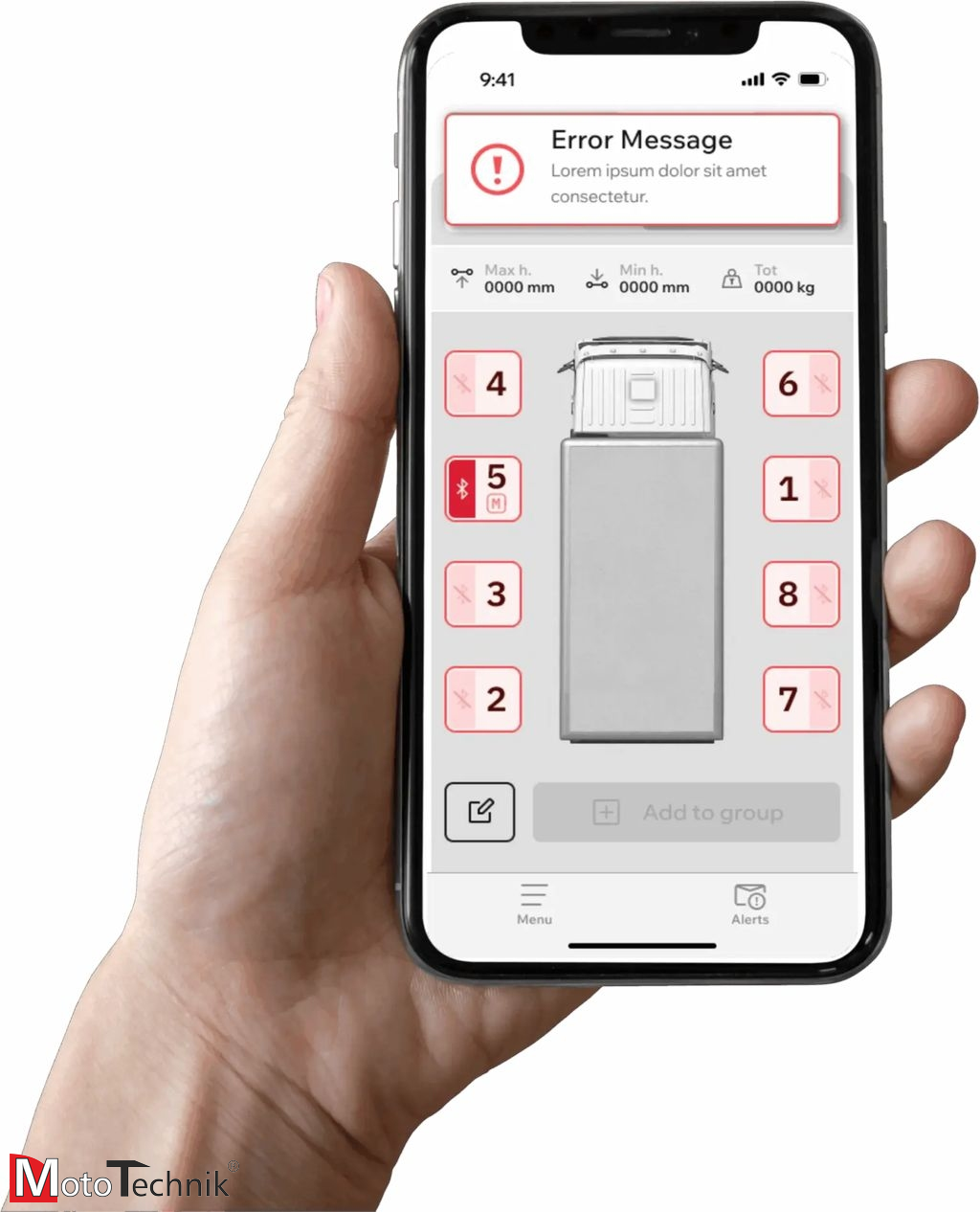 Kolumny mobilne RAVAGLIOLI Alpha Seria 4-7.5 - zestaw 4 kolumn elektrohydraulicznych mobilnych (do wewnątrz)