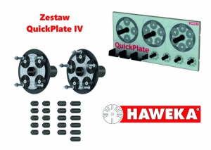 Zestaw 2 płyt dociskowych QuickPlate V fi. 40 mm - HAWEKA (210 400 005)