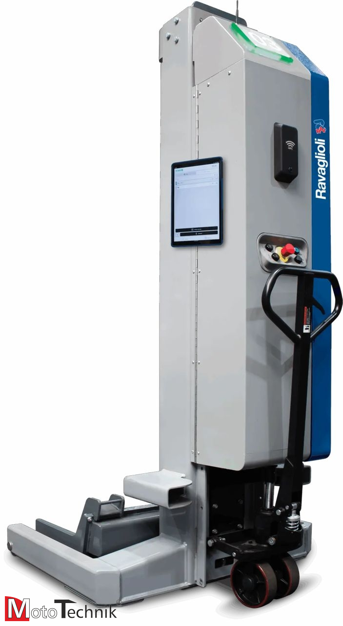 Kolumny mobilne RAVAGLIOLI Alpha Seria 4-7.5 - zestaw 4 kolumn elektrohydraulicznych mobilnych (do wewnątrz)